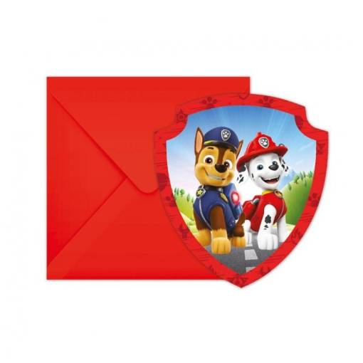 Meghívók - Paw Patrol, 6 db